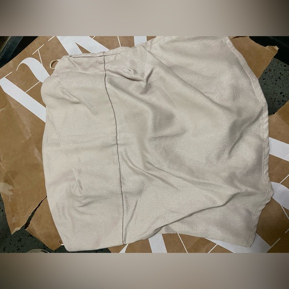 ZARA… strapless top with glitter effect fabric - Picture 7 of 8